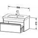 Тумба с умывальником 85 см Duravit Ketho KT006301818, Белый