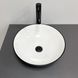 Умывальник VBI Amalfi black white накладний VBI-013401, Черный матовый