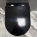 Подвесной унитаз VBI Vulcano black glossy VBI-020414, Черный/золото