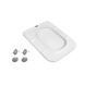 Сиденье для унитаза Qtap Kalao с микролифтом Slim QT08991213AW, Белый