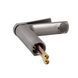 Смеситель для умывальника Qtap Slavonice QTSLA270GMB45924 Gunmetal Black PVD, Шлифованный черный хром