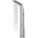 Душевая панель Corsan Alto silver LED с изливом A017MSLLEDW, Каппучино
