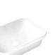 Умывальник Qtap Scorpio врезной прямоугольный 500х380х145 мм White + донный клапан PU02, Белый