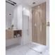 Готове рішення Qtap 13: Стіна Walk-In Glide, 120x190 + Душ. система, Універсальна, прозорий