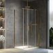 Душевая кабина Rea Montana 120x90 brashed gold KPL-K2511, Золотой, Универсальная, прозрачный, золотой