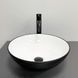 Умывальник VBI Amalfi black white накладний VBI-013401, Черный матовый