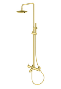 Душевая система Kohlman Axel Gold с изливом QW277AGD, Золотой