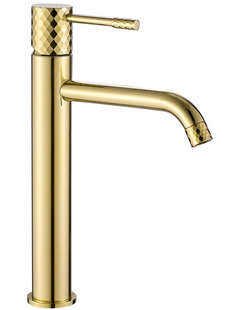 Змішувач для умивальника Rea Lungo Diamond високий gold REA-B8995, Золотий