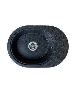 Кухонная мойка Adamant Ovale 610x420x180 графит 648223, Графит