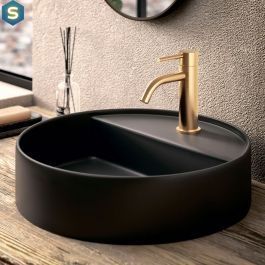Смеситель для раковины Paffoni Light без донного клапана honey gold brushed LIG071HGSP, Золотой