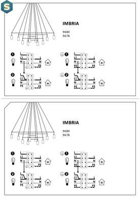 Люстра Nowodvorski 9677 Imbria GU10 6x35W IP20 Bl