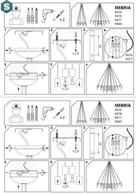 Люстра Nowodvorski 9677 Imbria GU10 6x35W IP20 Bl