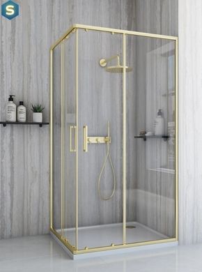 Душова кабіна Rea City 80x100 brushed gold REA-K6445, Золотий, Універсальна, золотий