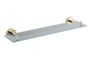 Полка стеклянная VBI Venus brushed gold VBI-040009BG, Золотой