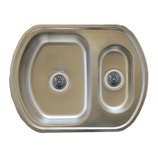 Кухонная мойка из нержавеющей стали Valeso 6349D декор 0,8 / 180, Decor