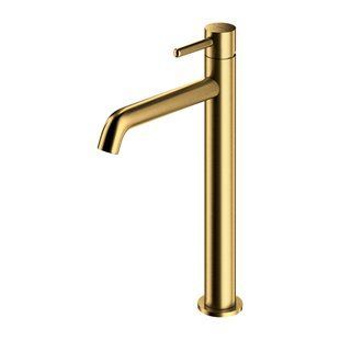 Смеситель для умывальника Omnires Y brushed gold высокий Y1212GLB, Золотой