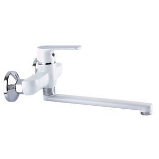 Смеситель для кухни со стены Globus Lux Laguna GLA-0104-7-white, Белый