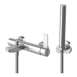 Смеситель для ванны Kohlman Dexame chrome настенный KPL-QW110D, Хром