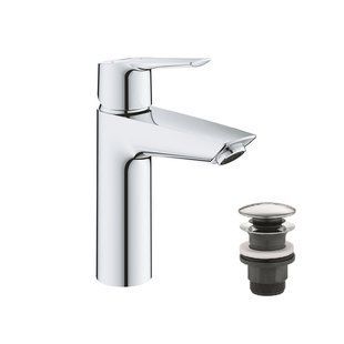 Смеситель для раковины Grohe QuickFix Start M-Size 23746002 с донным клапаном, Хром