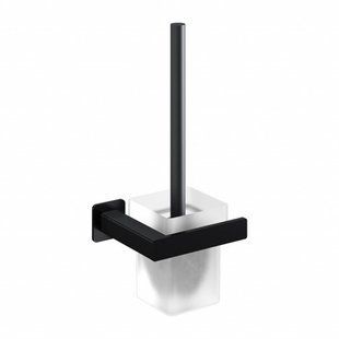 Йоржик для унітазу Omnires Nelson black mat NL80620BL, Черный матовый