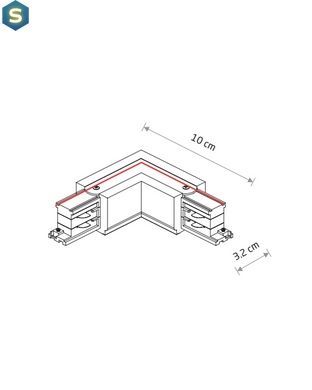 З'єднувач Nowodvorski 8706 Ctls Power L Connector Left Bl