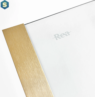 Душова кабіна Rea Montana 120x80 brashed gold KPL-K2512, Золотий, Універсальна, прозорий, золотий