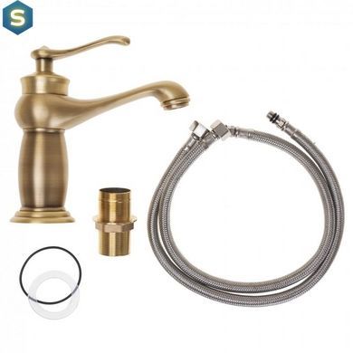 Смеситель для умывальника Yoka Marena brushed gold низкий BU.MARENA-GLD, Золотой
