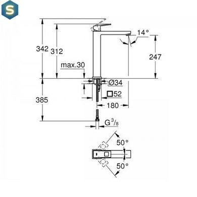 Смеситель для раковины Grohe Eurocube 23406000