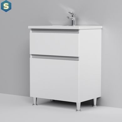 Тумба з умивальником Am.Pm X-Joy підлогова 65 см 2 ящики білий M85-FSX0652-WC0652WG38, Білий