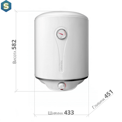 Бойлер Atlantic Steatite VM 50 D400-2-BC 1500W
