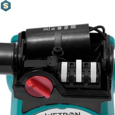 Насос циркуляционный Wetron зеленый 25/4/180 + гайки 75 Вт 774312