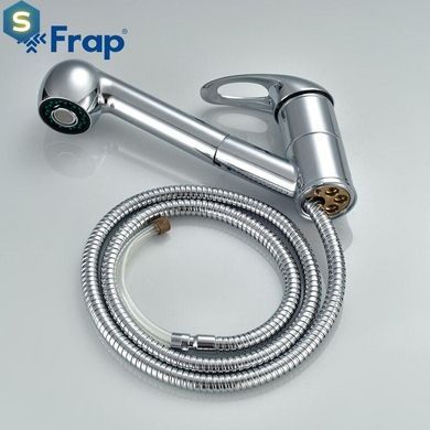 Змішувач для кухні Frap F6003 з висувним виливом, хром, Хром