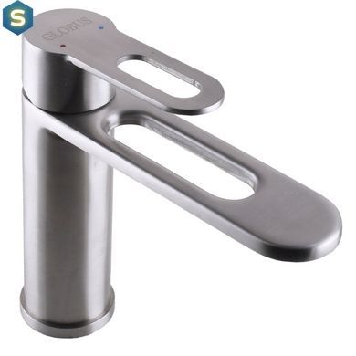 Смеситель для умывальника Globus Lux Ring SR-101, Хром матовый