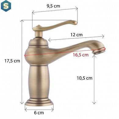 Смеситель для умывальника Yoka Marena brushed gold низкий BU.MARENA-GLD, Золотой