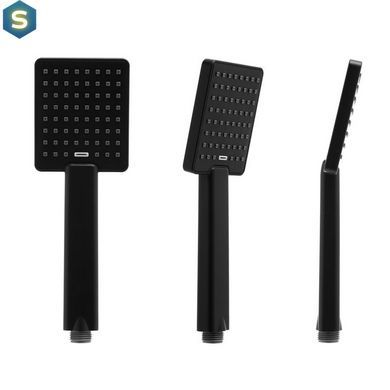 Душевая система Yoka Flova 25 black с термостатом BP.FLOVA THERM 25 BLK, Черный матовый
