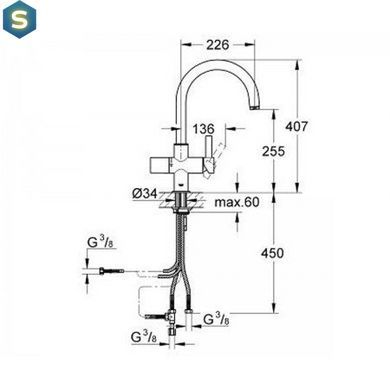 Змішувач для кучні Grohe Blue 33251000