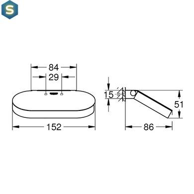 Тримач для туалетного паперу Grohe Selection 41069000