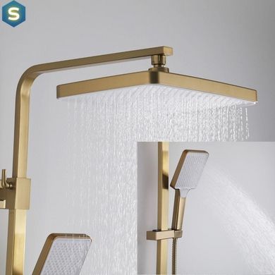 Душевая система золото Frap F2476-3, Золотой