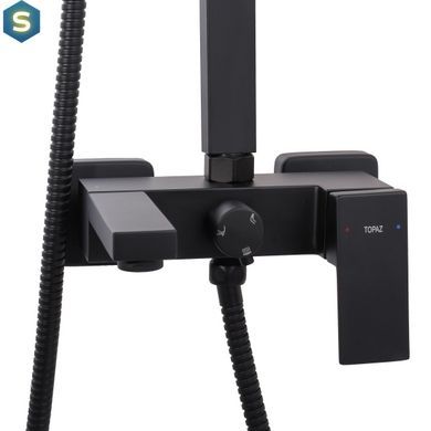 Душевая система Topaz Odiss To 18202-H66-BL, Черный матовый