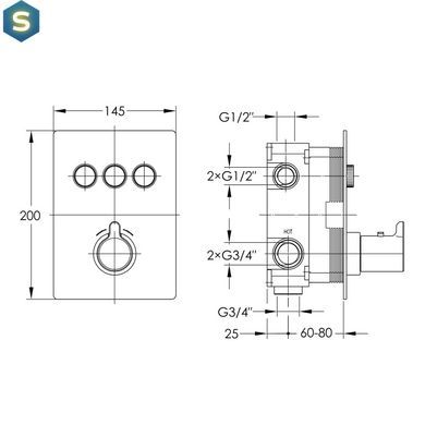 Душевая система Imprese Smart Click ZMK101901245, Хром