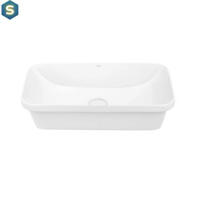 Умивальник Qtap Scorpio врізний прямокутний 610х380х150 мм White + донний клапан PU02, Білий