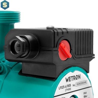 Насос циркуляционный Wetron зеленый 25/4/180 + гайки 75 Вт 774312
