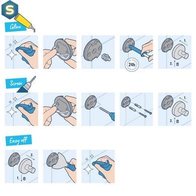 Тримач для рушників Grohe QuickFix Start Cube 409752430, Черный матовый