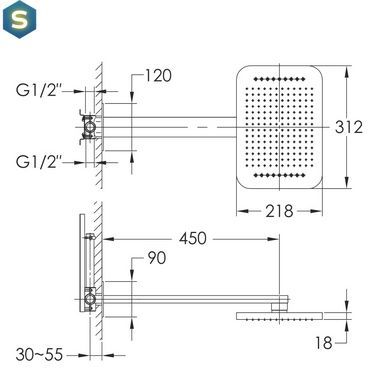 Душевая система Imprese Smart Click ZMK101901245, Хром