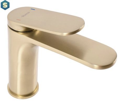 Змішувач для умивальника Rea Marco brushed gold низький REA-B4897, Золотий