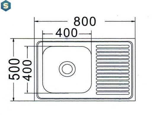 Кухонная мойка Mira MR 8050 Decor Left