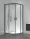 Душевая кабина Koller Pool раздвижная полукруглая Line Arc 900x900мм black matt стекло 6мм прозрачное LNARCR90CB, Черный матовый, Универсальная, прозрачный, черный матовый
