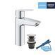 Смеситель для раковины Grohe QuickFix Start M-Size 23746002 с донным клапаном, Хром