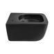 Унитаз подвесной Qtap Gemini безободковый с сиденьем Soft-close QT2533076EUQMB, Черный матовый