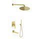 Душевая система Kohlman Experience 25 brushed gold + BOX скрытого монтажа KPL-QW211EGDBR25, Золотой